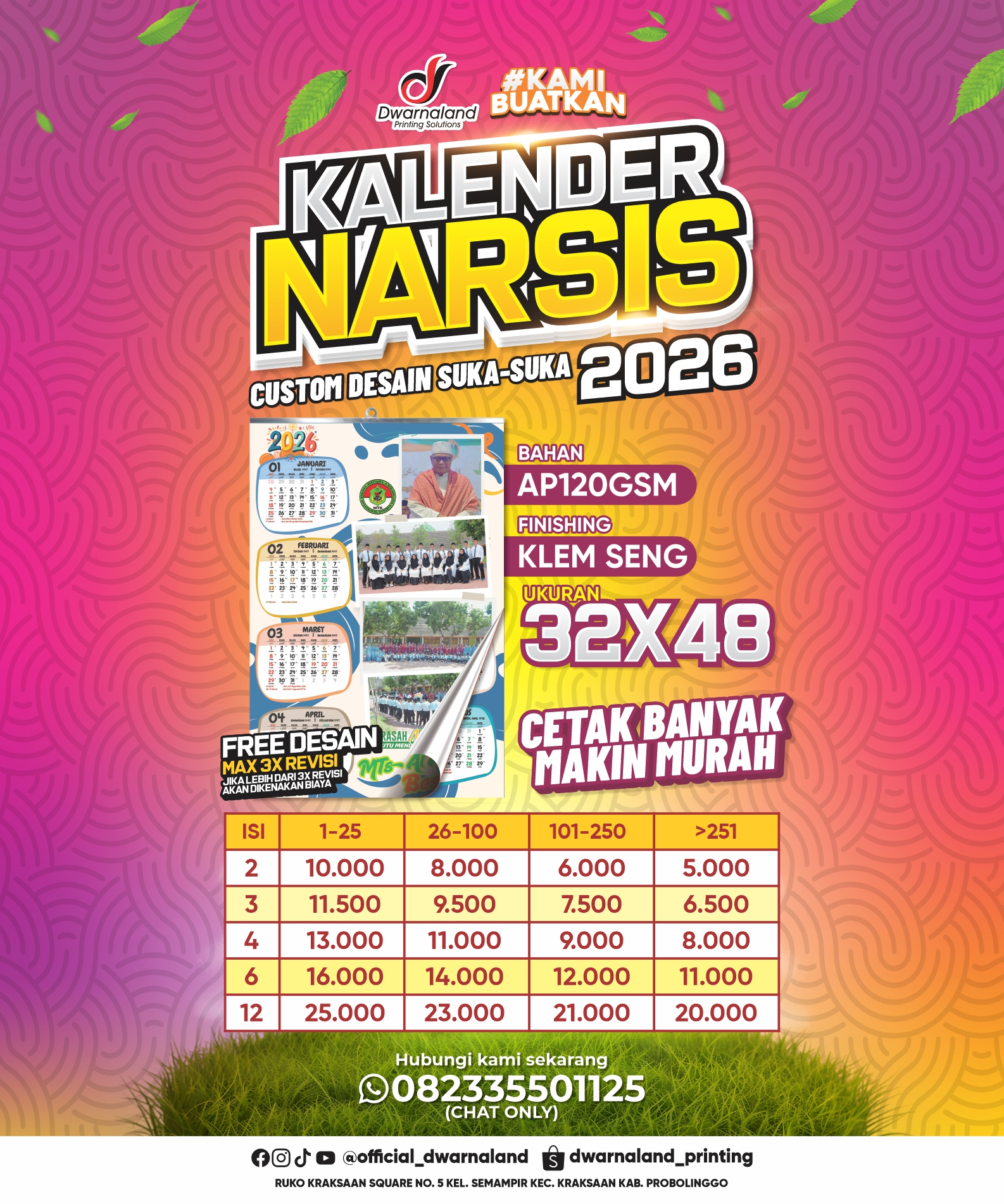 KALENDER NARSIS AP120GSM
