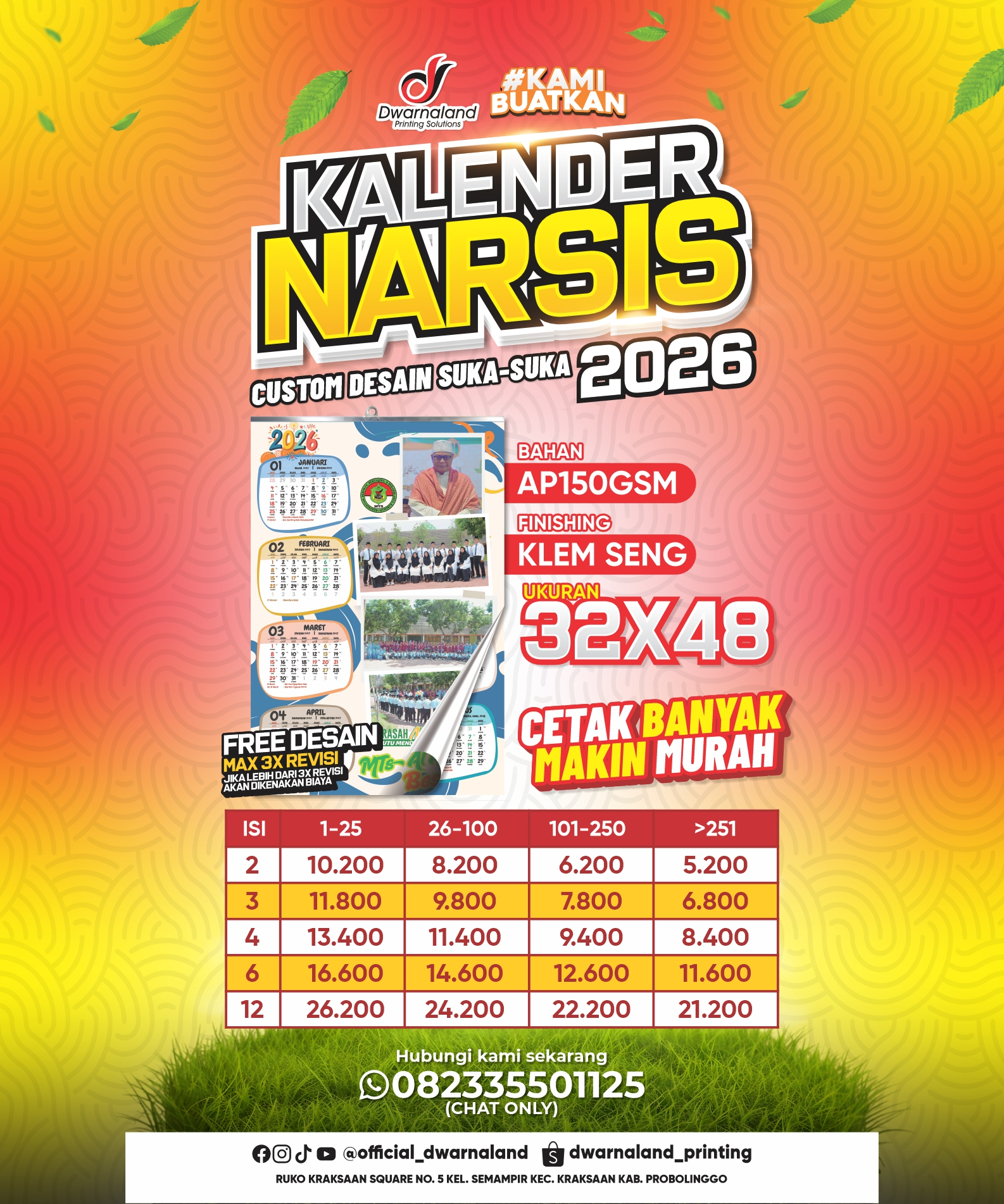 KALENDER NARSIS AP150GSM