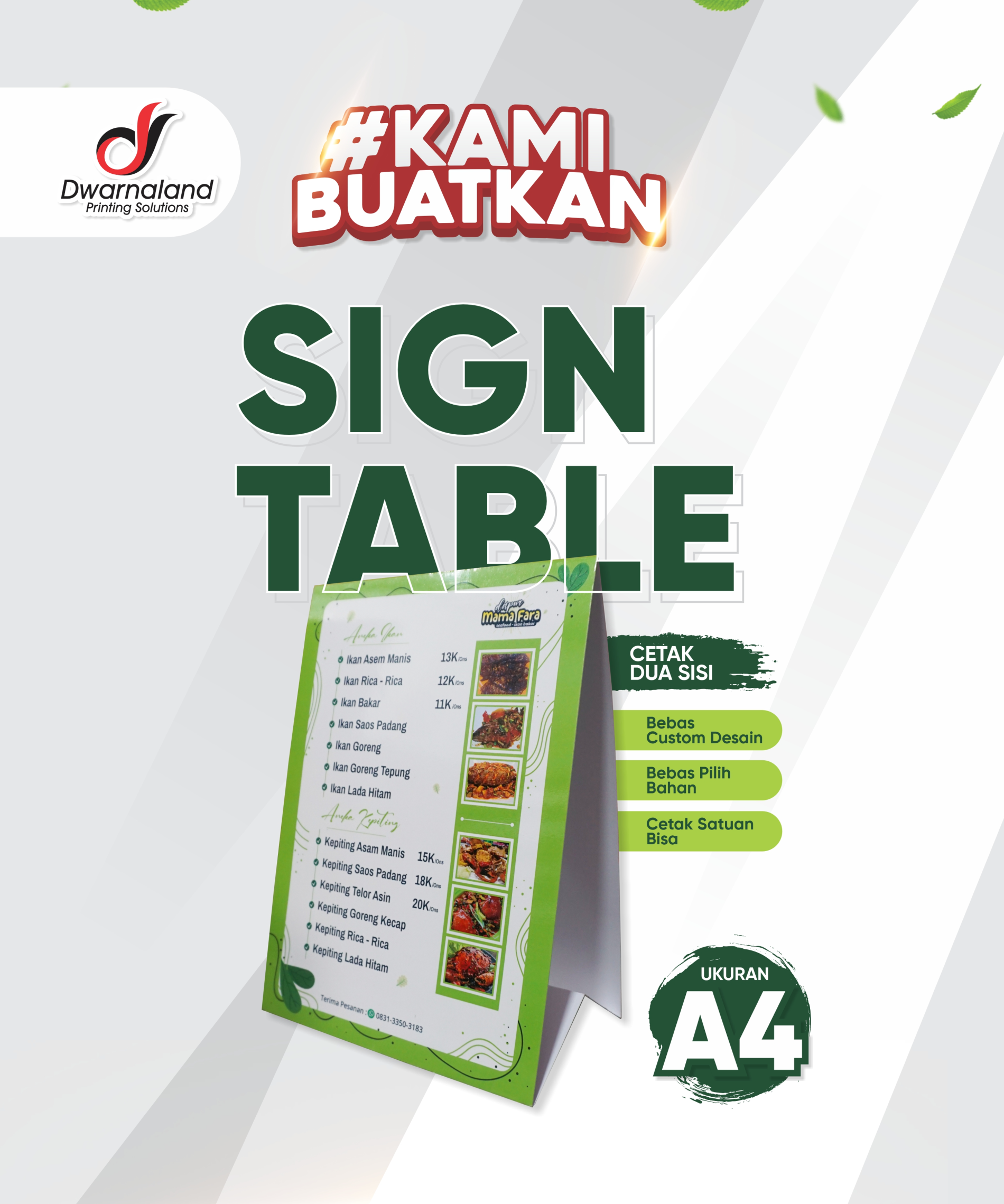 SIGN TABLE